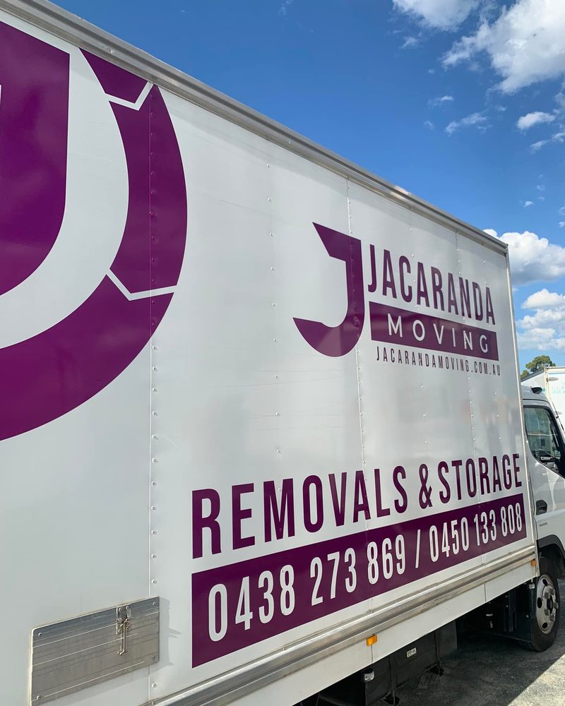 Jacaranda Removals & Storage branded truck