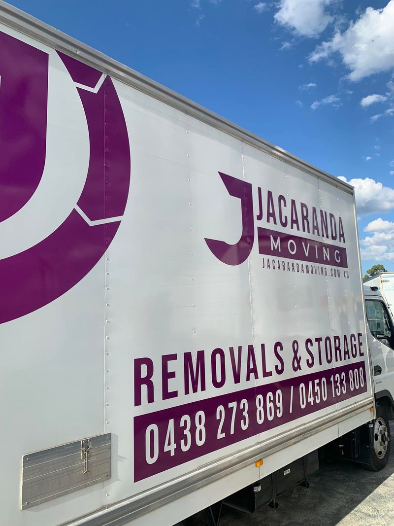 Jacaranda Removals & Storage livery on one of our trucks